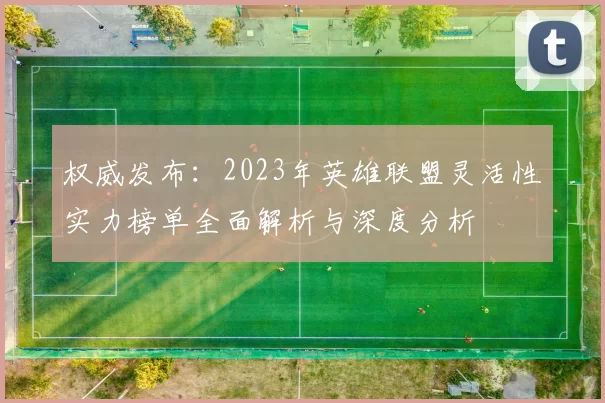 权威发布：2023年英雄联盟灵活性实力榜单全面解析与深度分析